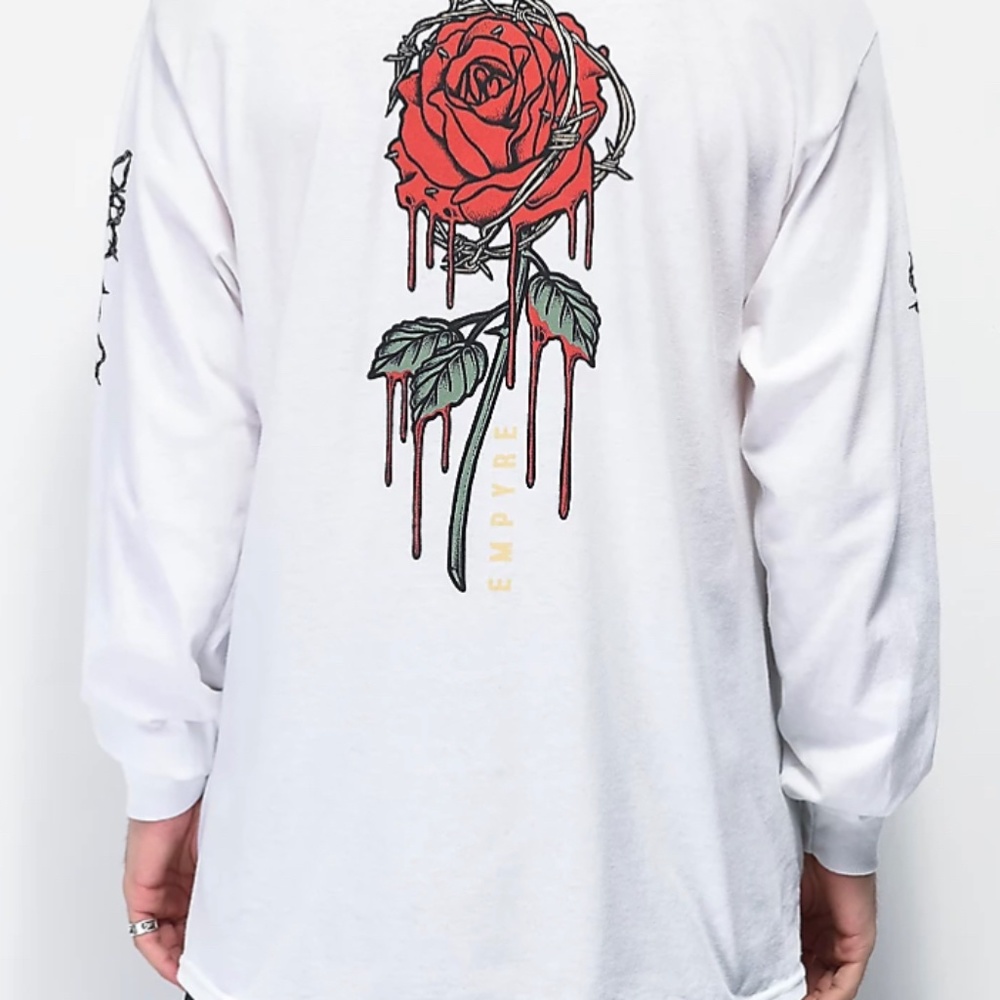 Empyre Barbed White Long Sleeve T-Shirt